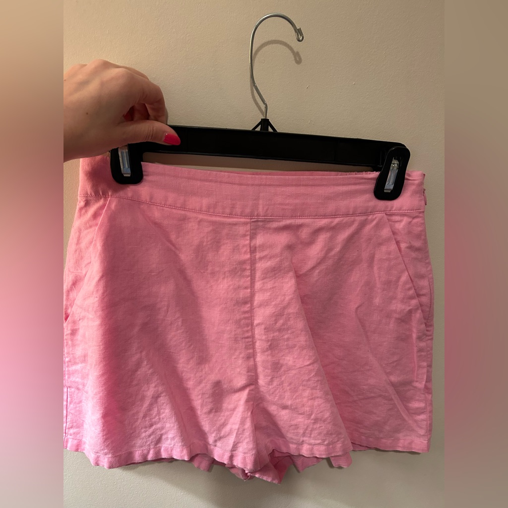 Cami Nyc Matilda Linen Shorts In Candy